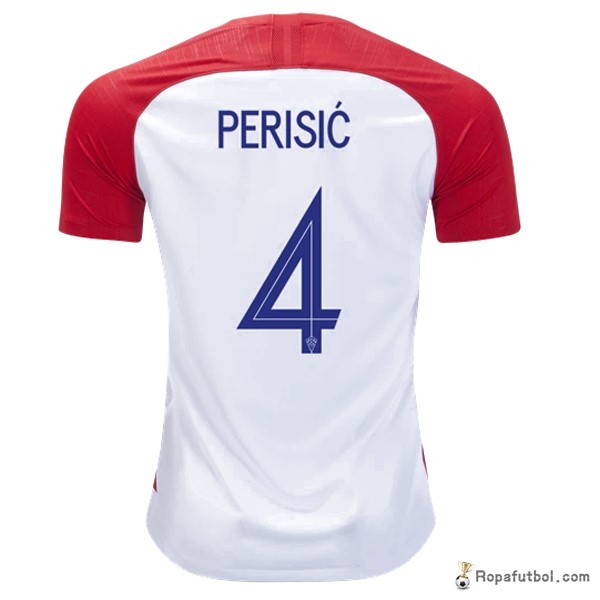 Camiseta Croatia Replica Primera Ropa Perisic 2018 Rojo